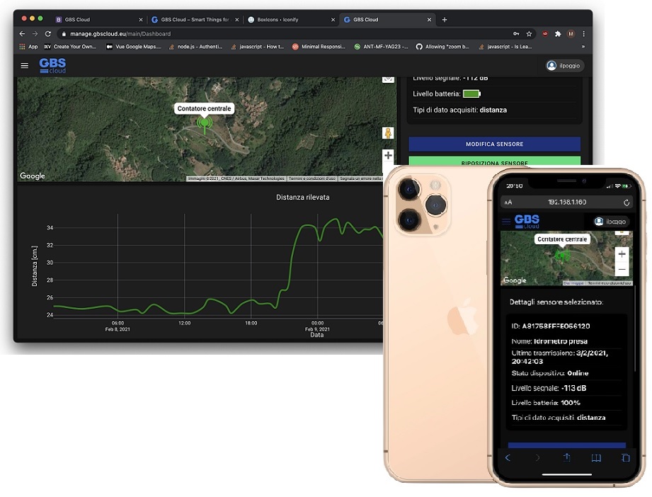 GBS Cloud platform on desktop and mobile devices